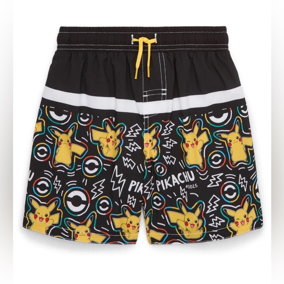 New Pokémon Boys Pikachu Swim Trunks with UPF50+, Size XS (4/5) - Picture 1 of 3